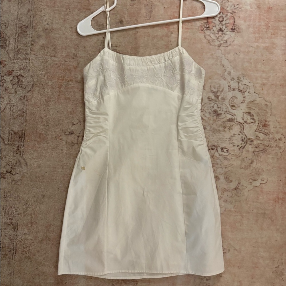Zara White Spaghetti Strap Dress